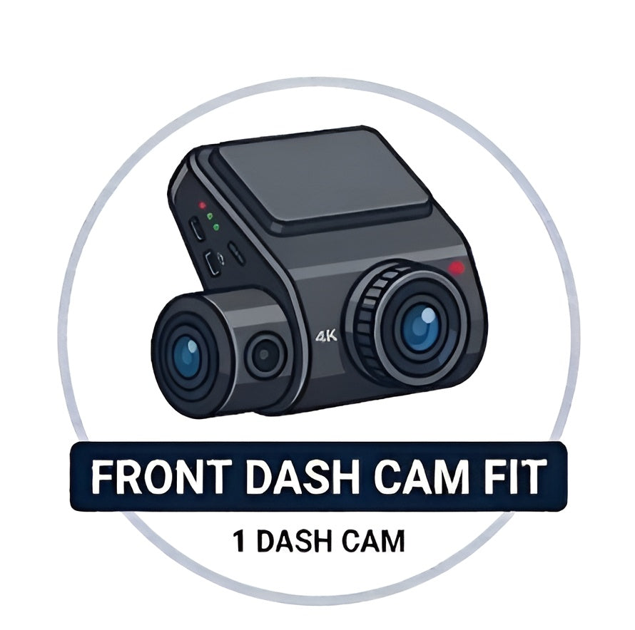 Dash Cam Front Only Fit (1-ch)