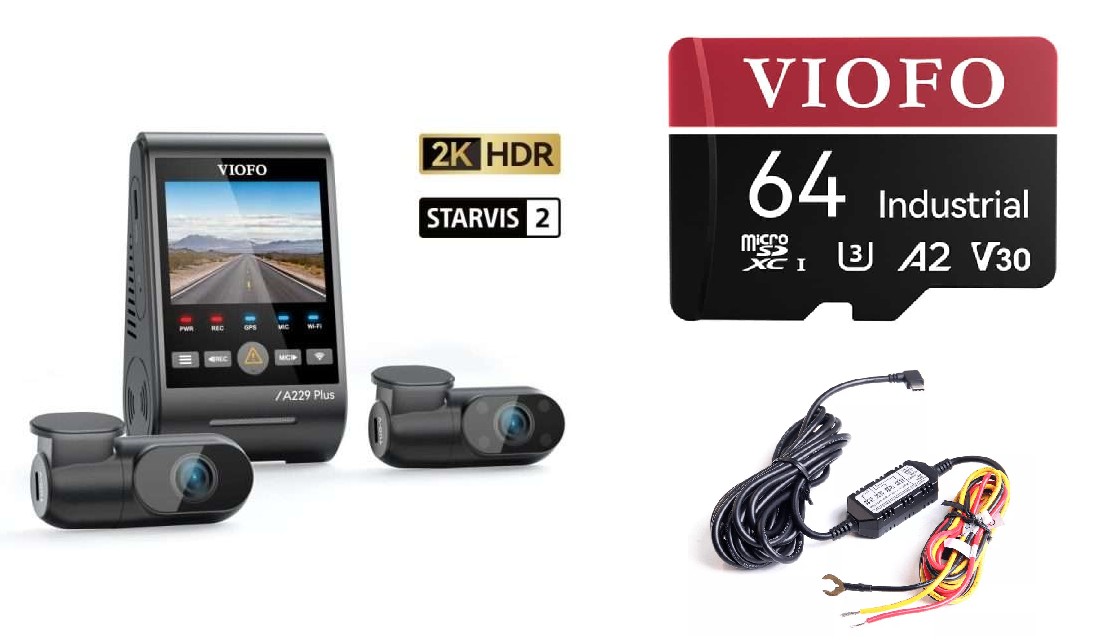 Supply and Fit: Viofo A229 Plus 3CH (Front, Rear and Interior)