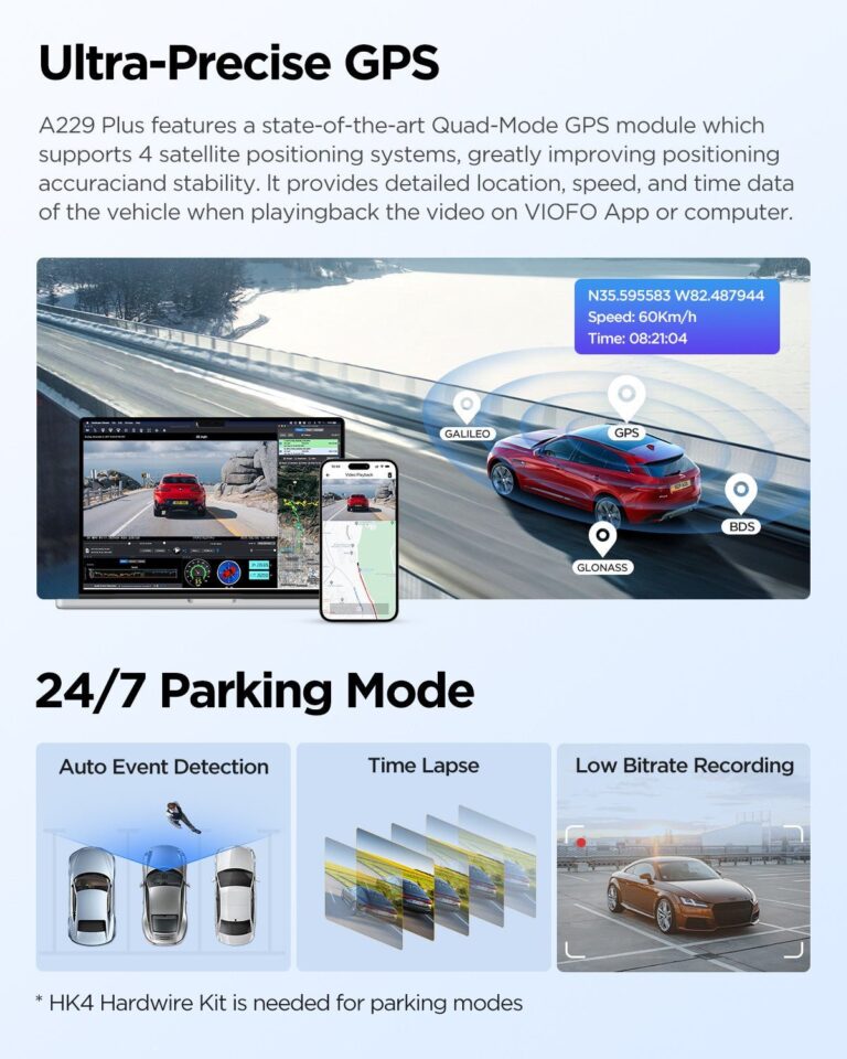 VIOFO A229 Plus: Dual 2K HDR 1CH Front only