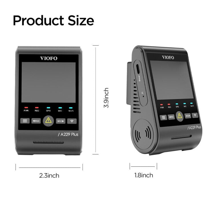 VIOFO A229 Plus: Dual 2K HDR 1CH Front only