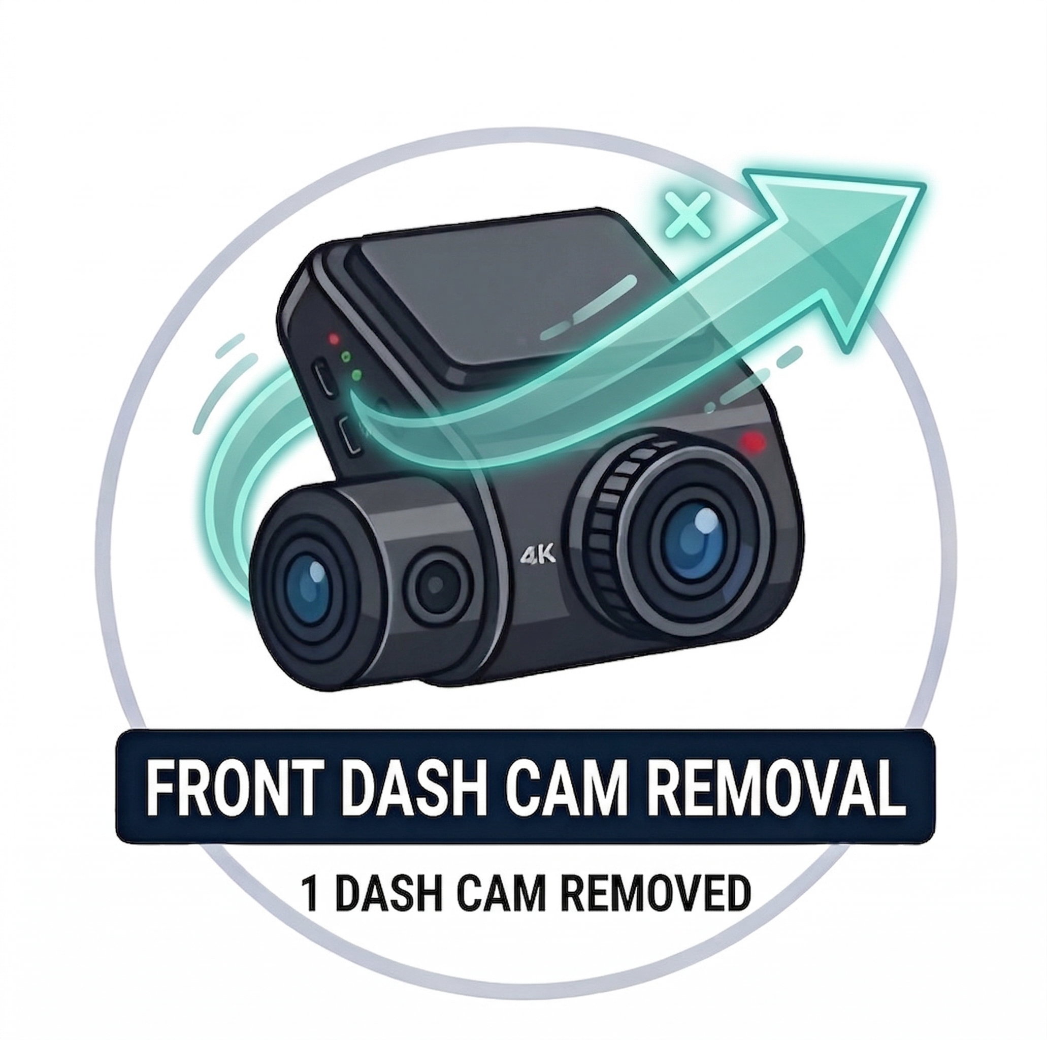 Front Only Dash Cam Removal