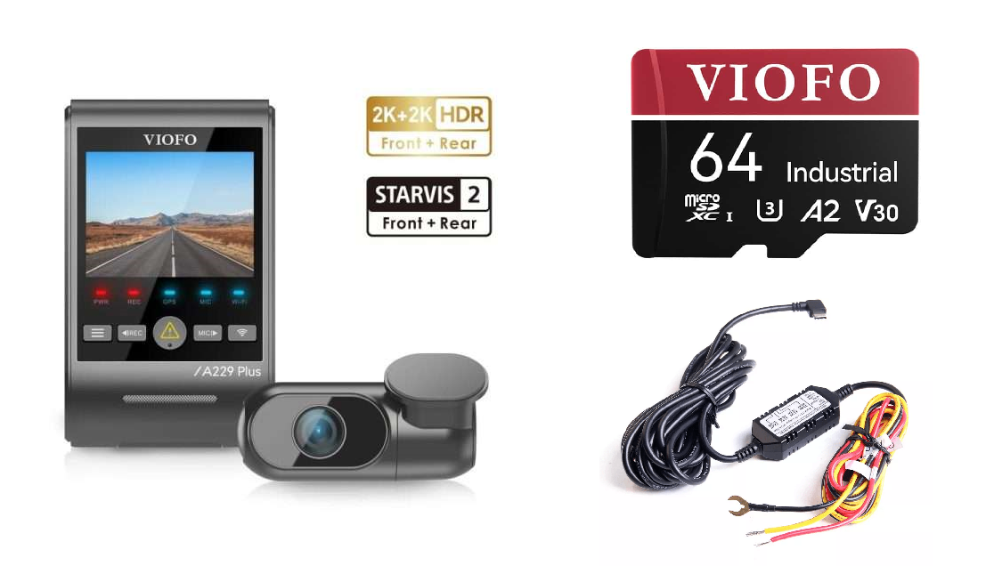VIOFO A229 Plus: Dual 2K HDR Front + Rear